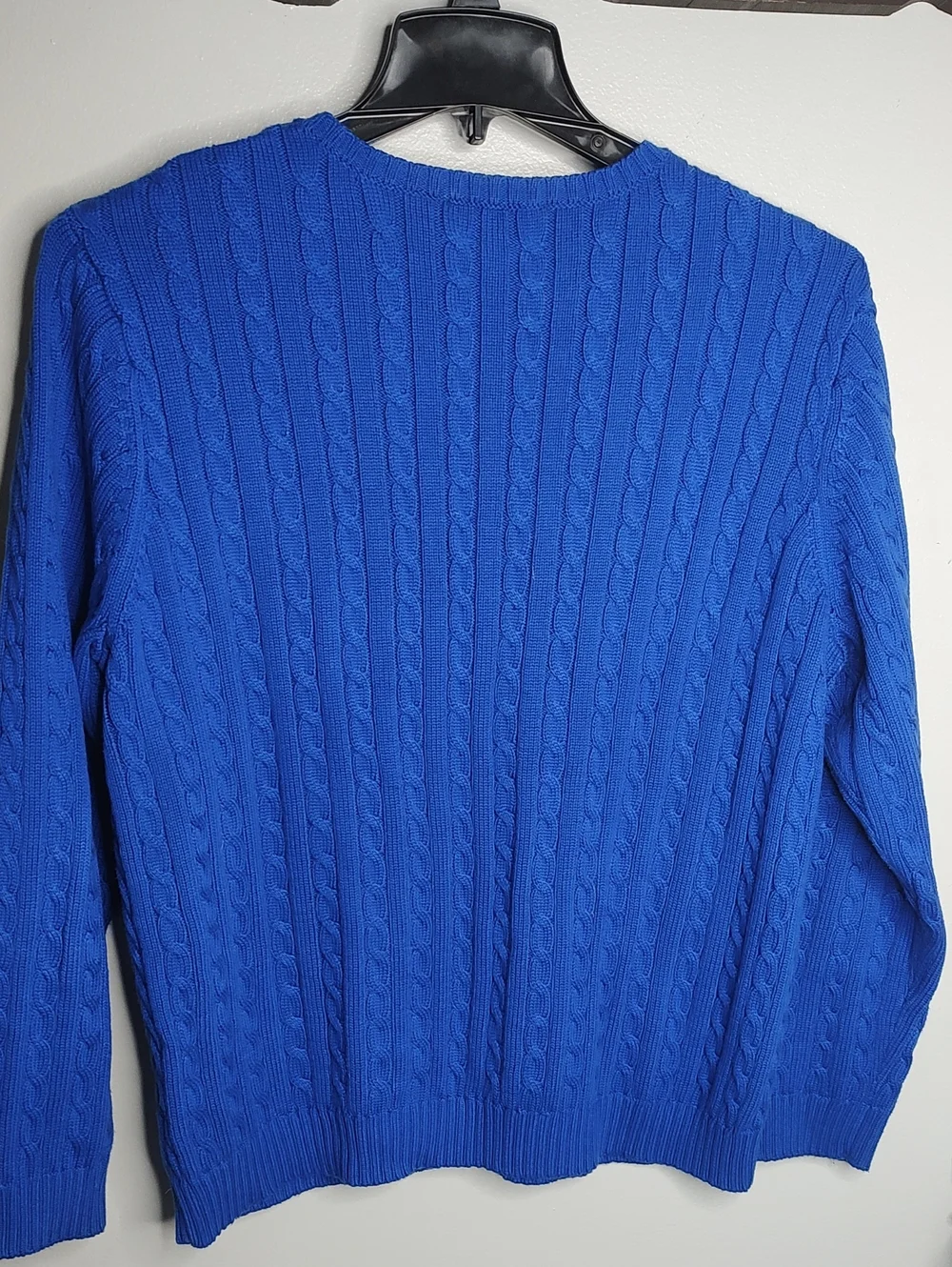 Ralph Lauren Men’s Blue Cable-Knit Sweater